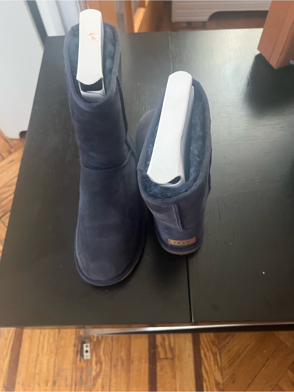 UGG Short Women's Suede Boots in Navy